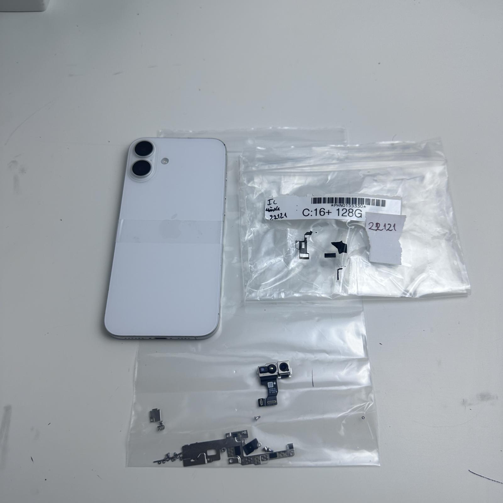 iPhone 16 Plus Full Replacement Parts Kit, White - Photo 12