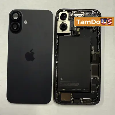 iPhone 16 Plus Full Replacement Parts Kit | Black (No Mainboard) at Cell Phone Accessories in for_part condition
