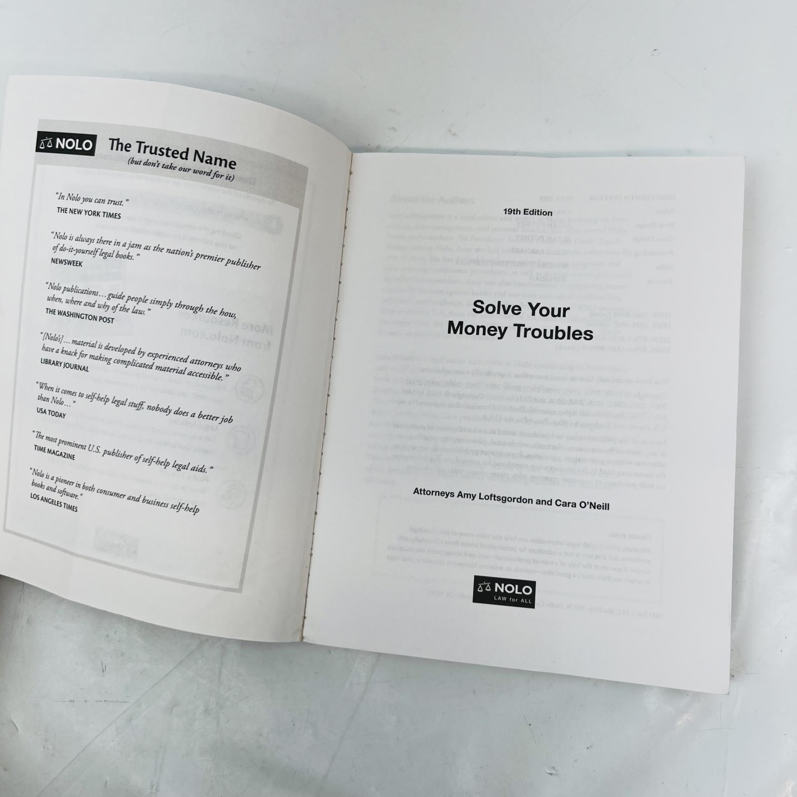 Solve Your Money Troubles by NOLO - Strategies to Get Out of Debt - Photo 4