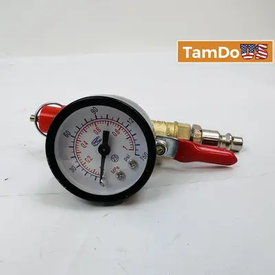 Air Pressure Gauge 0-150 PSI w/ Quick Connect Fitting at Test, Measurement & Inspection in new_open_box condition