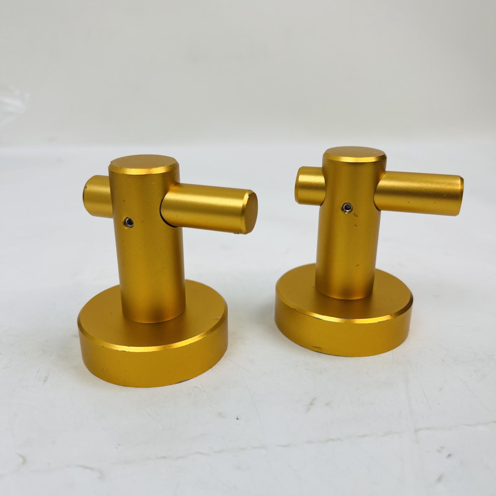 Pair Gold Metal Stands Audio Isolation Feet - Photo 2