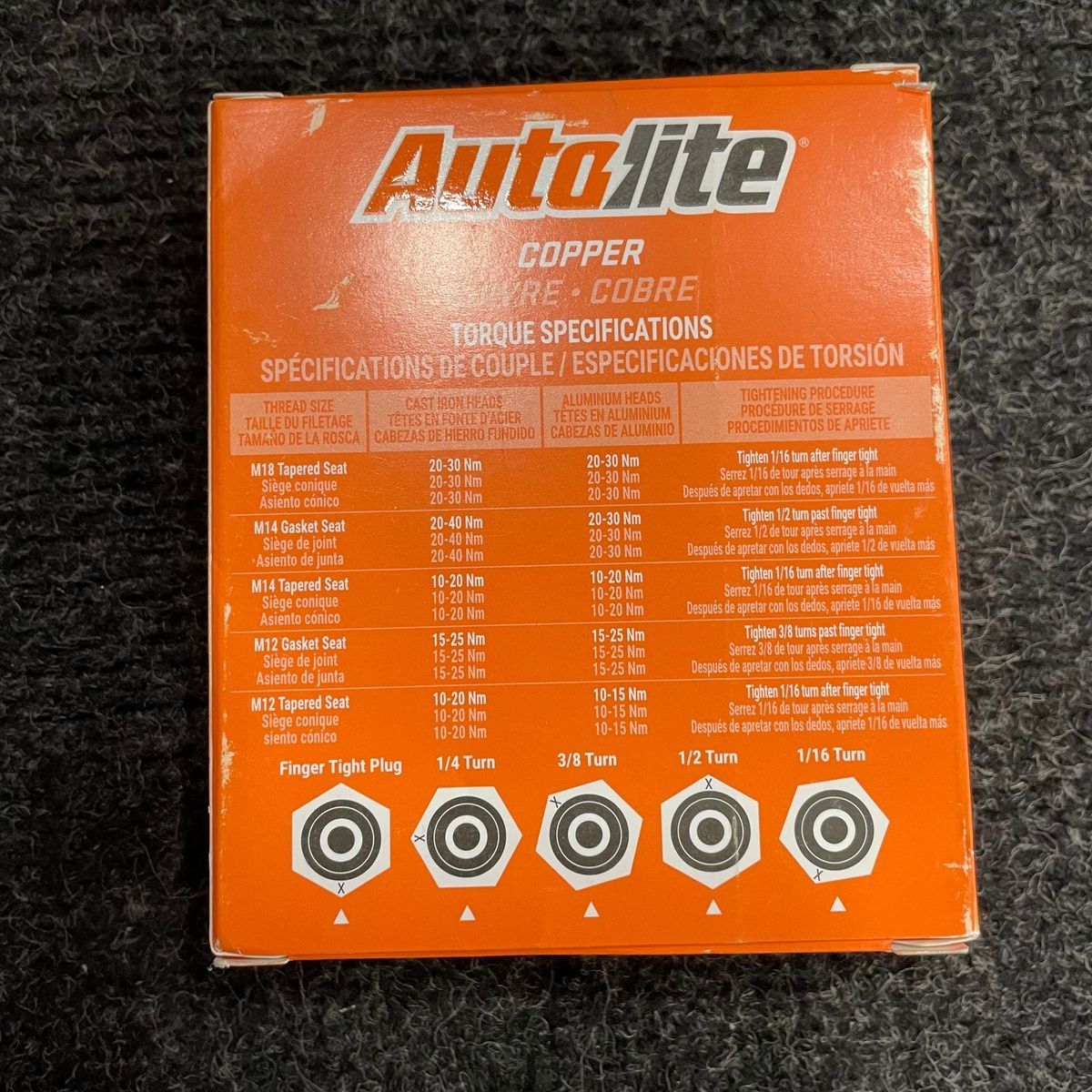 Autolite 405 Copper Resistor Spark Plugs - Photo 5