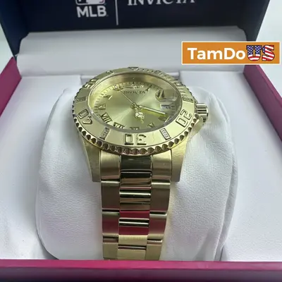 Invicta $349 Pro Diver Men's Watch 12820 Gold-Tone 40mm Quartz 200M at Watches, Parts & Accessories in excellent condition