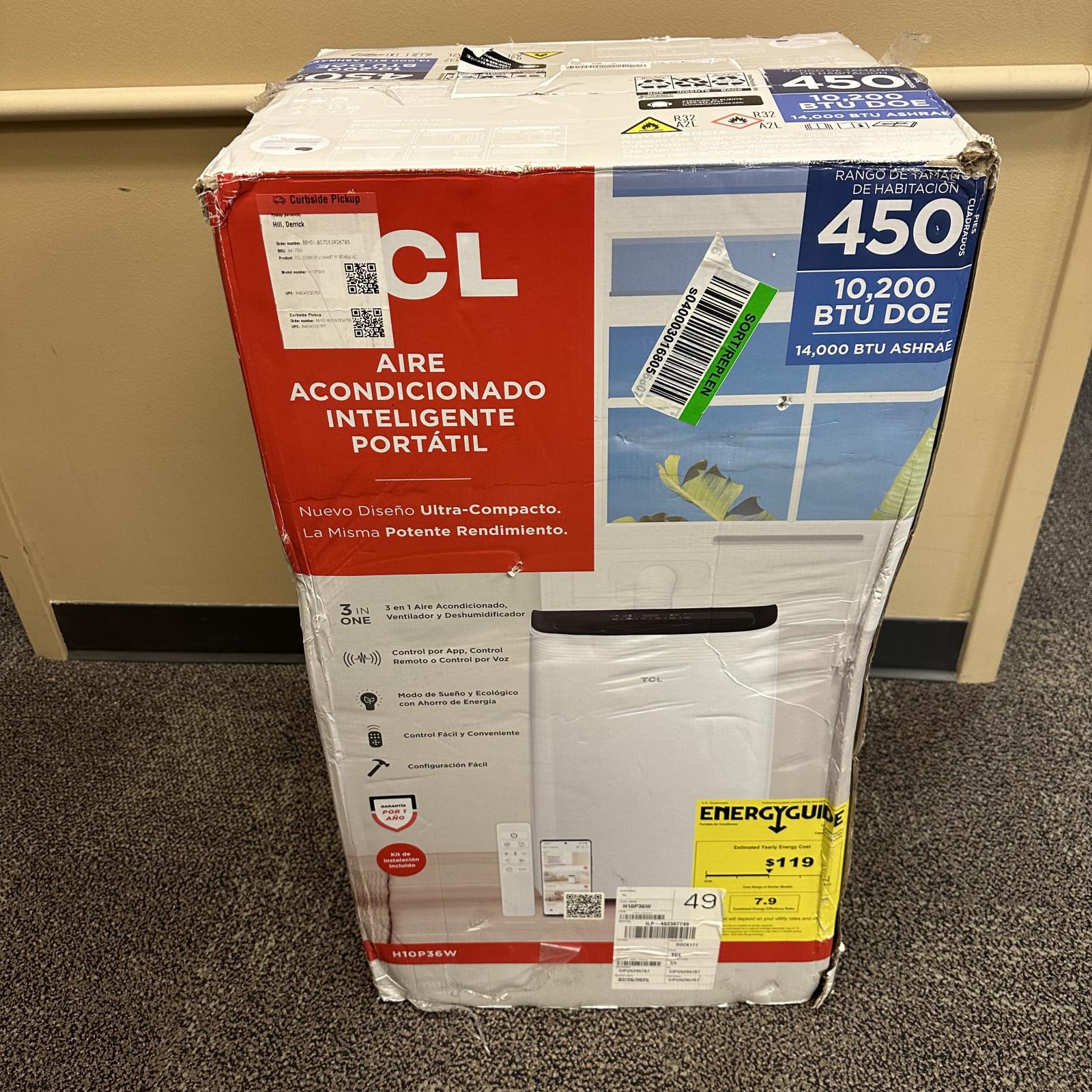 TCL 450 Sq. Ft. 10,000 BTU 3-in-1 Smart Portable Air Conditioner - Photo 6