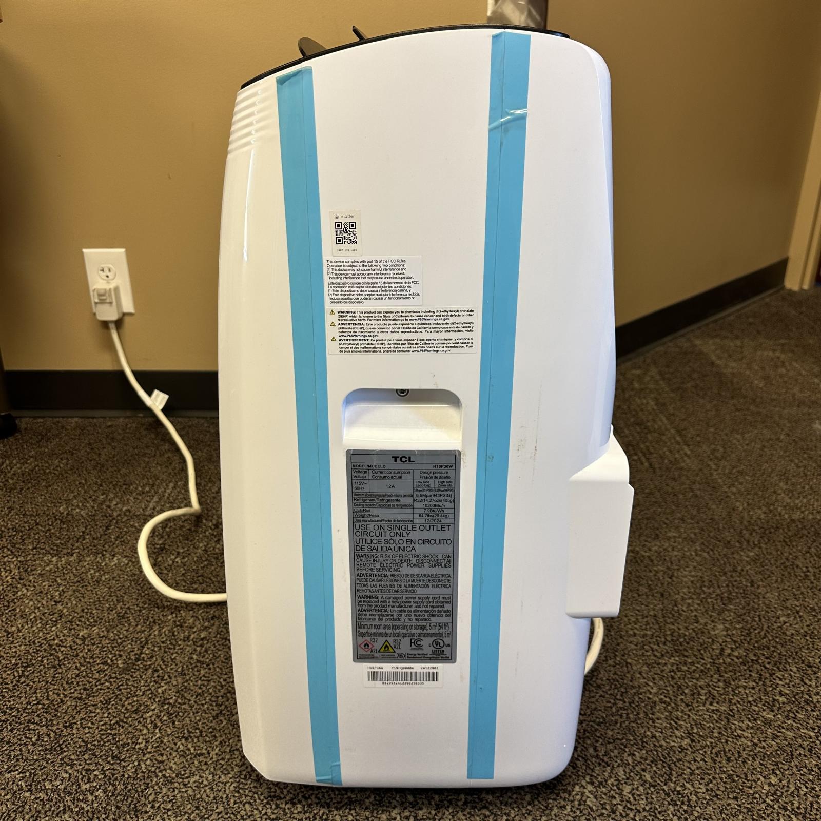 TCL 450 Sq. Ft. 10,000 BTU 3-in-1 Smart Portable Air Conditioner - Photo 13