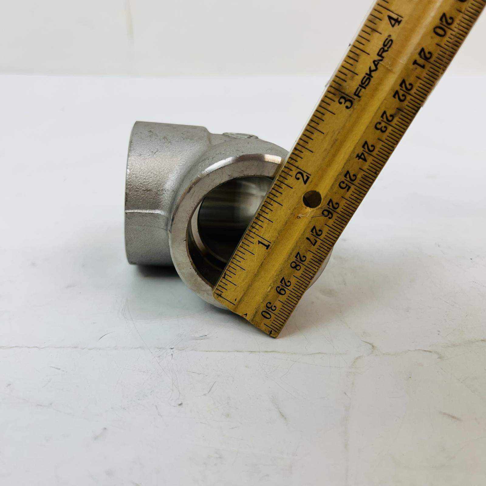 ASME B16.11 1-1/4" 90° Elbow F304/L Stainless Steel Threaded Pipe Fitting - Photo 4