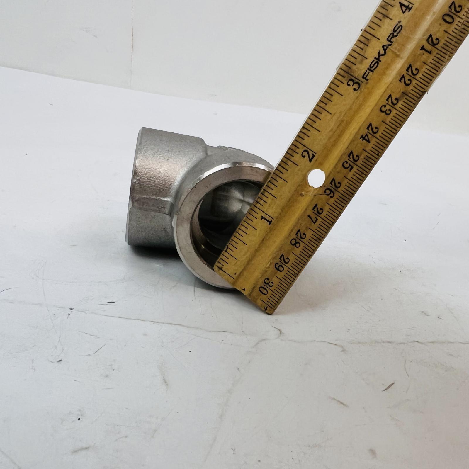 ASME B16.11 1" 90° Elbow Stainless Steel F304/L Threaded Pipe Fitting - Photo 4