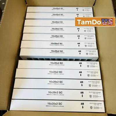 C MERV 8 Pleated Air Filter 16x20x2 Self Supporting, Box of 12 at Household Supplies & Cleaning in new condition