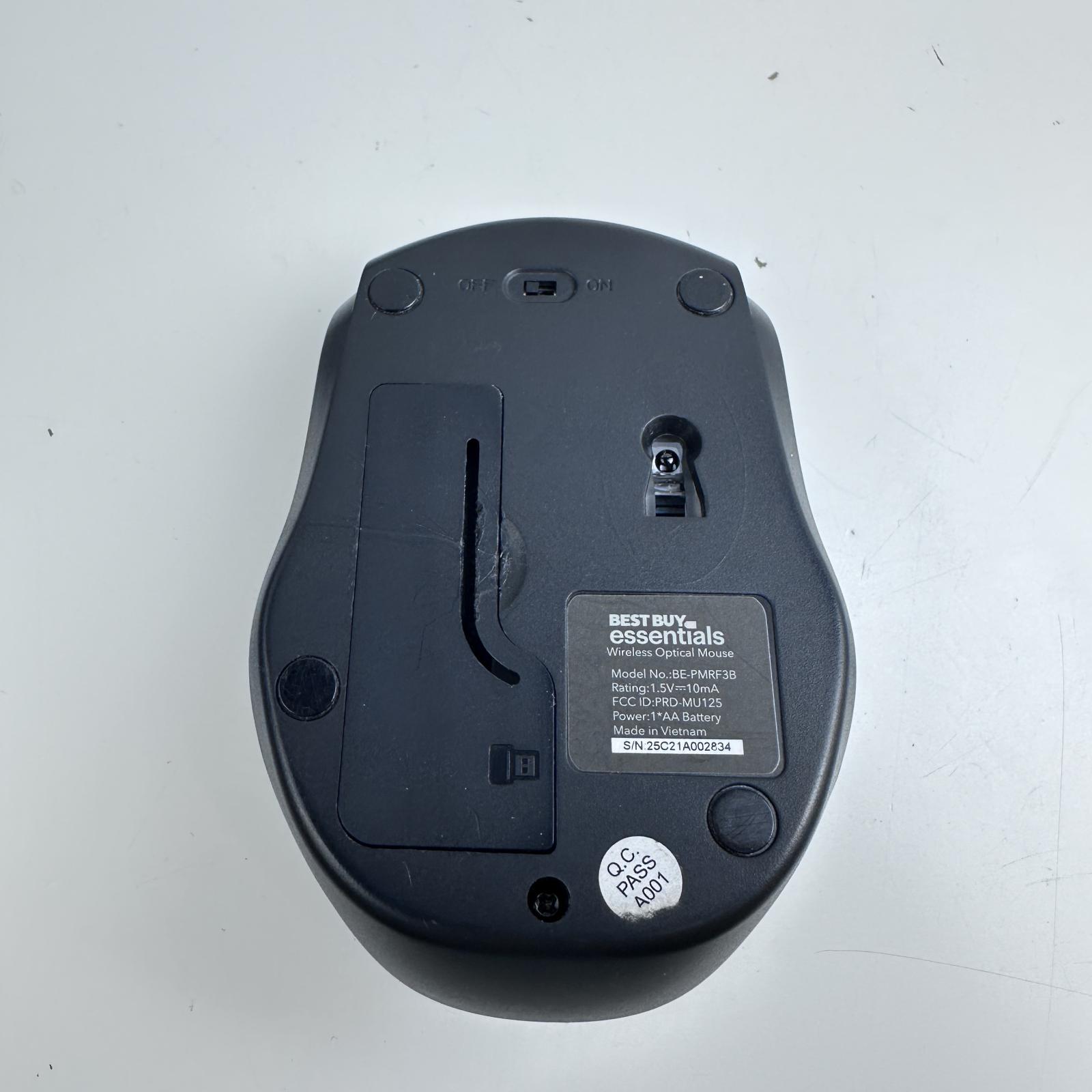 Best Buy Essentials Wireless Mouse, 2.4GHz USB Receiver, 1600 DPI, Black - Photo 8