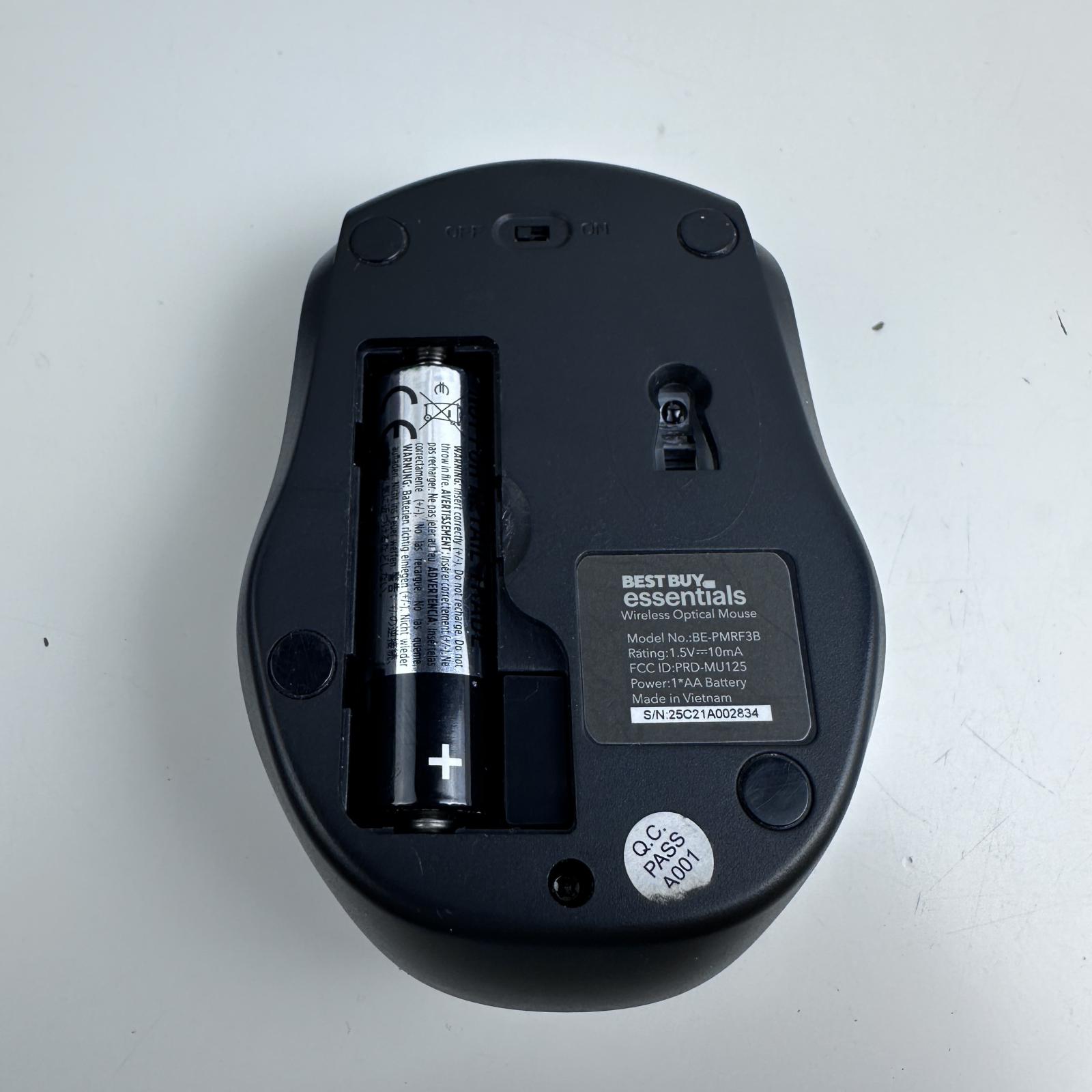 Best Buy Essentials Wireless Mouse, 2.4GHz USB Receiver, 1600 DPI, Black - Photo 6