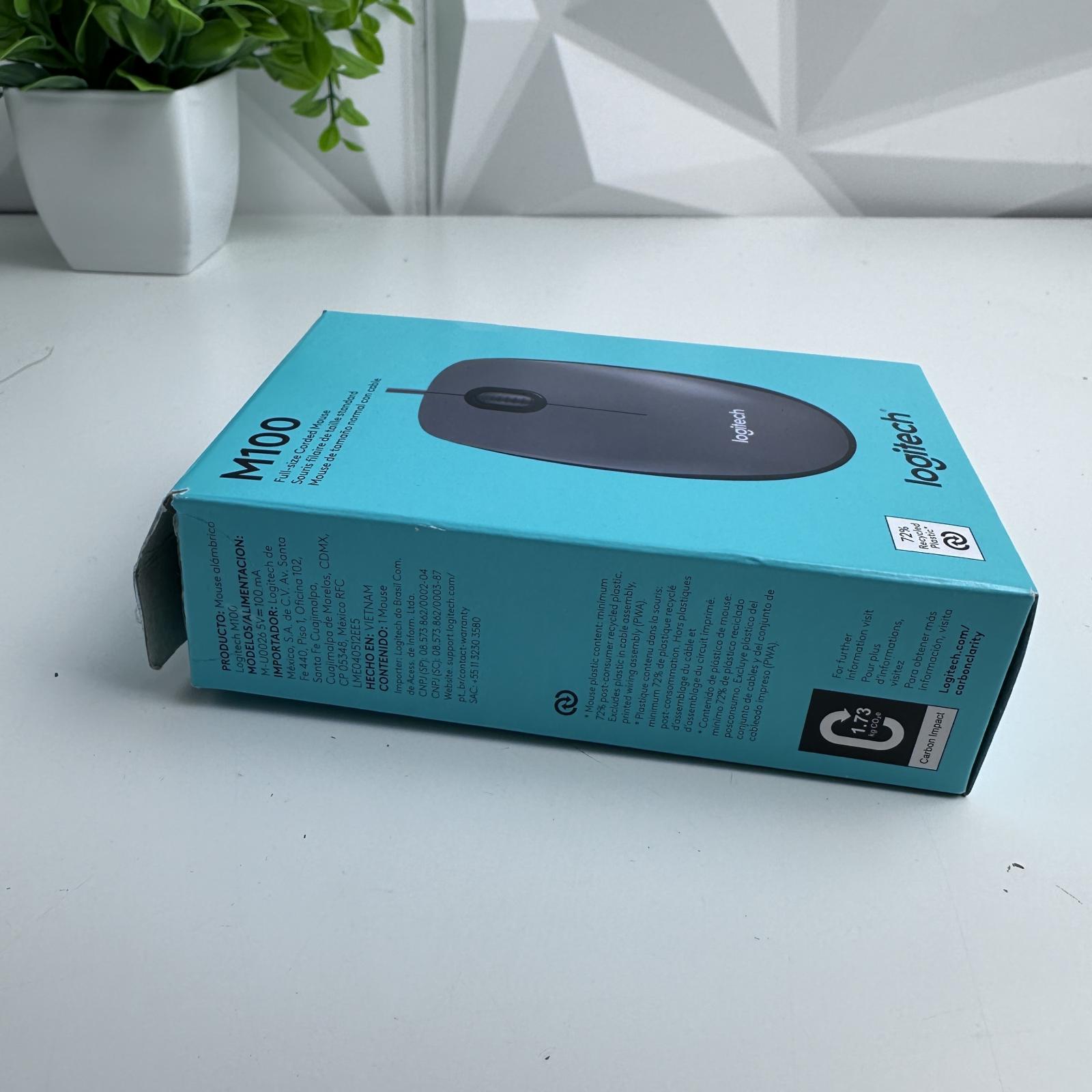 Logitech M100 Wired Optical Ambidextrous PC Mouse - Photo 10