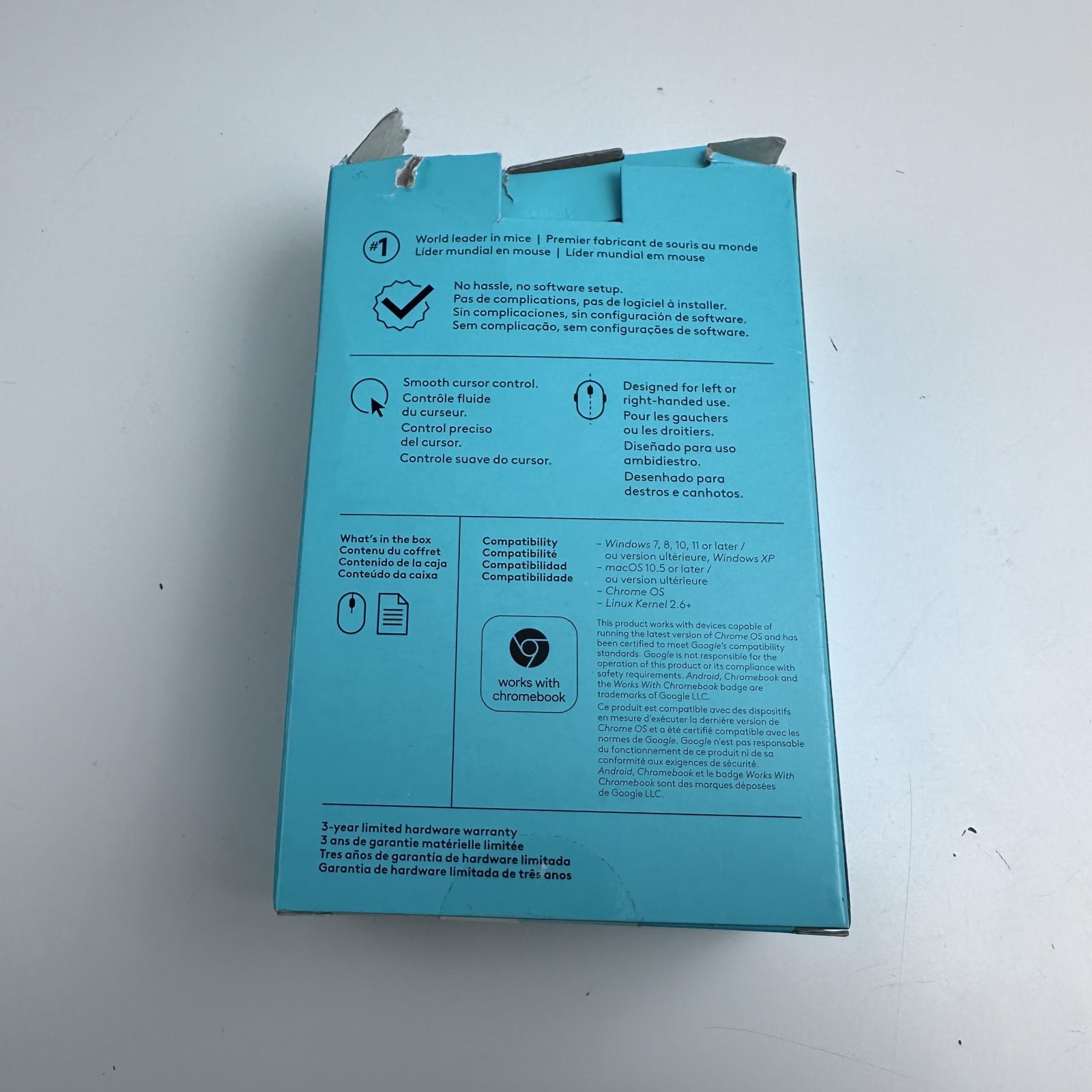 Logitech M100 Wired Optical Ambidextrous PC Mouse - Photo 4