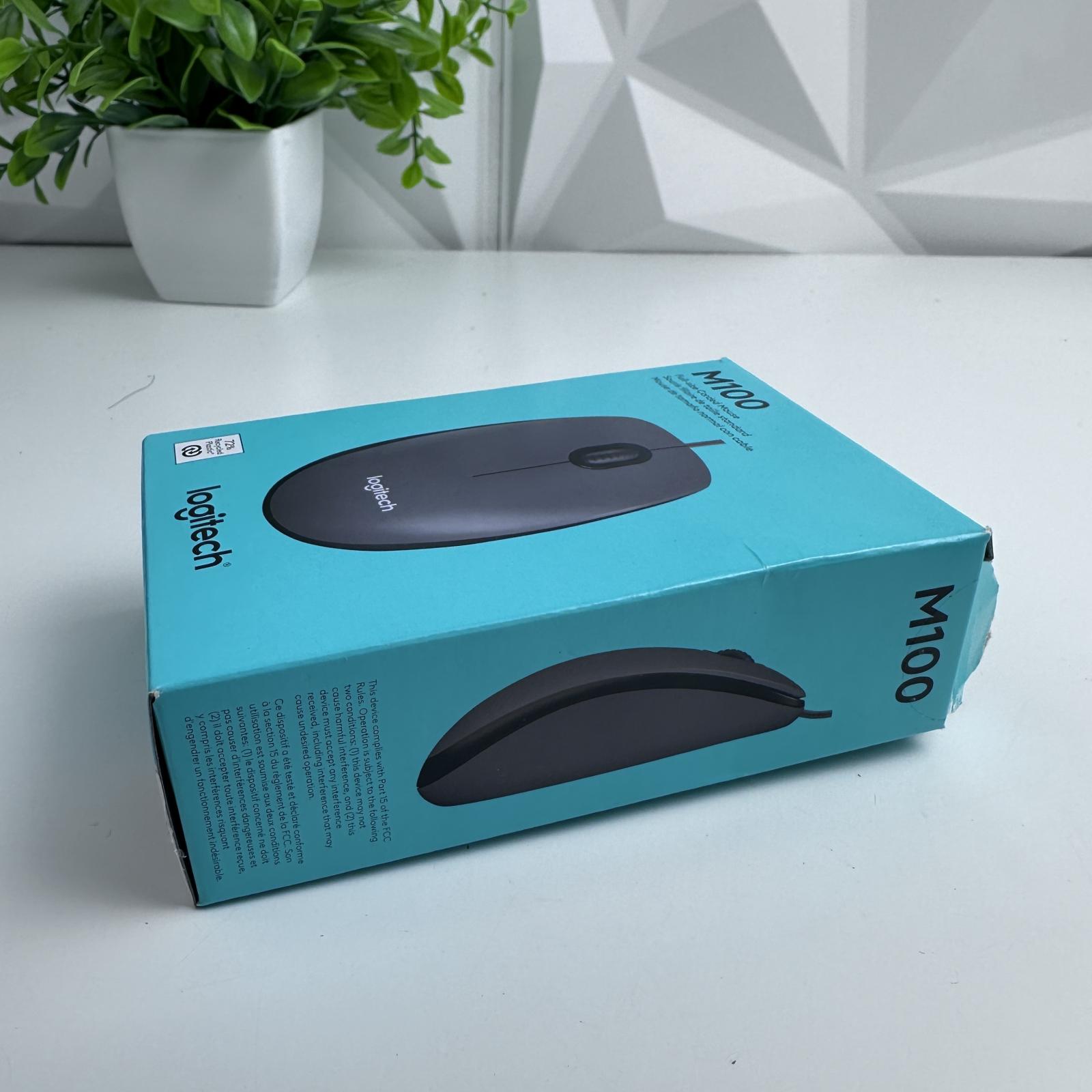 Logitech M100 Wired Optical Ambidextrous PC Mouse - Photo 7