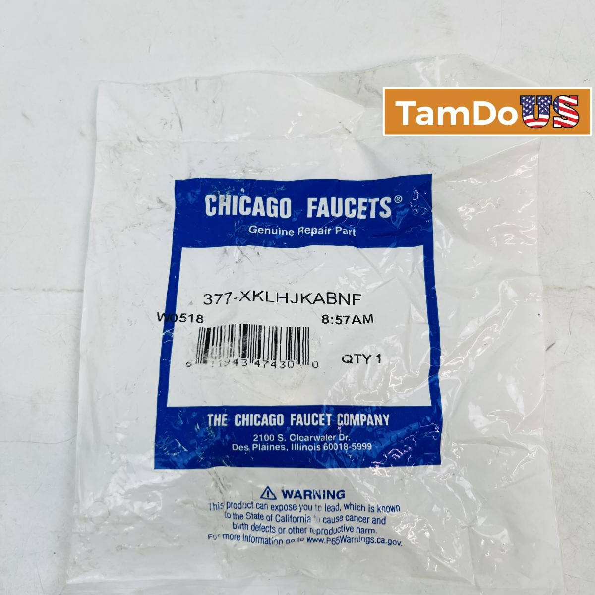 Chicago Faucets 377-XKLHJKABNF Genuine Repair Part Cartridge Assembly - Photo 1