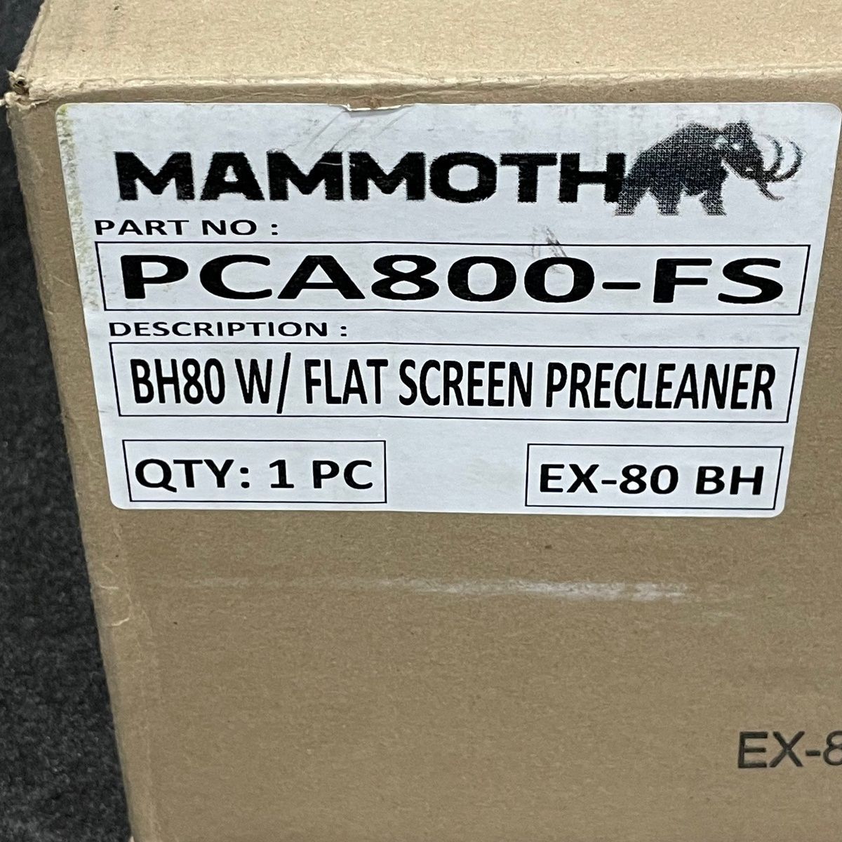 Mammoth PCA800-FS BH80 Air Filter Precleaner with Flat Screen - Photo 4