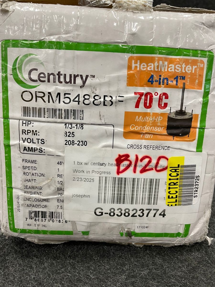 Century ORM5488BF HeatMaster 4-in-1 70°C Multi-HP Condenser Fan Motor - Photo 17
