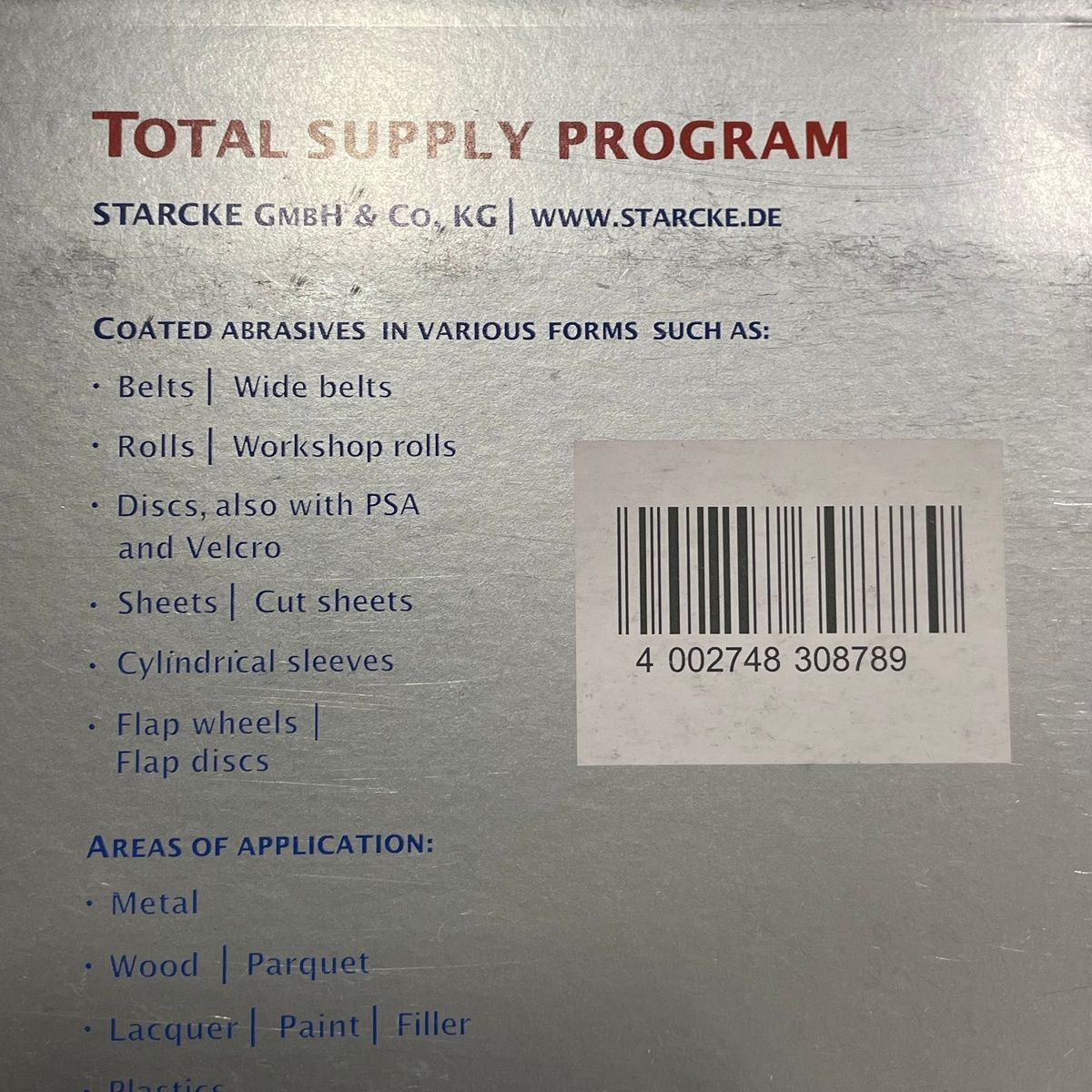 Starcke Matador Waterproof Sandpaper 991A P320, 50 Sheets - Photo 4