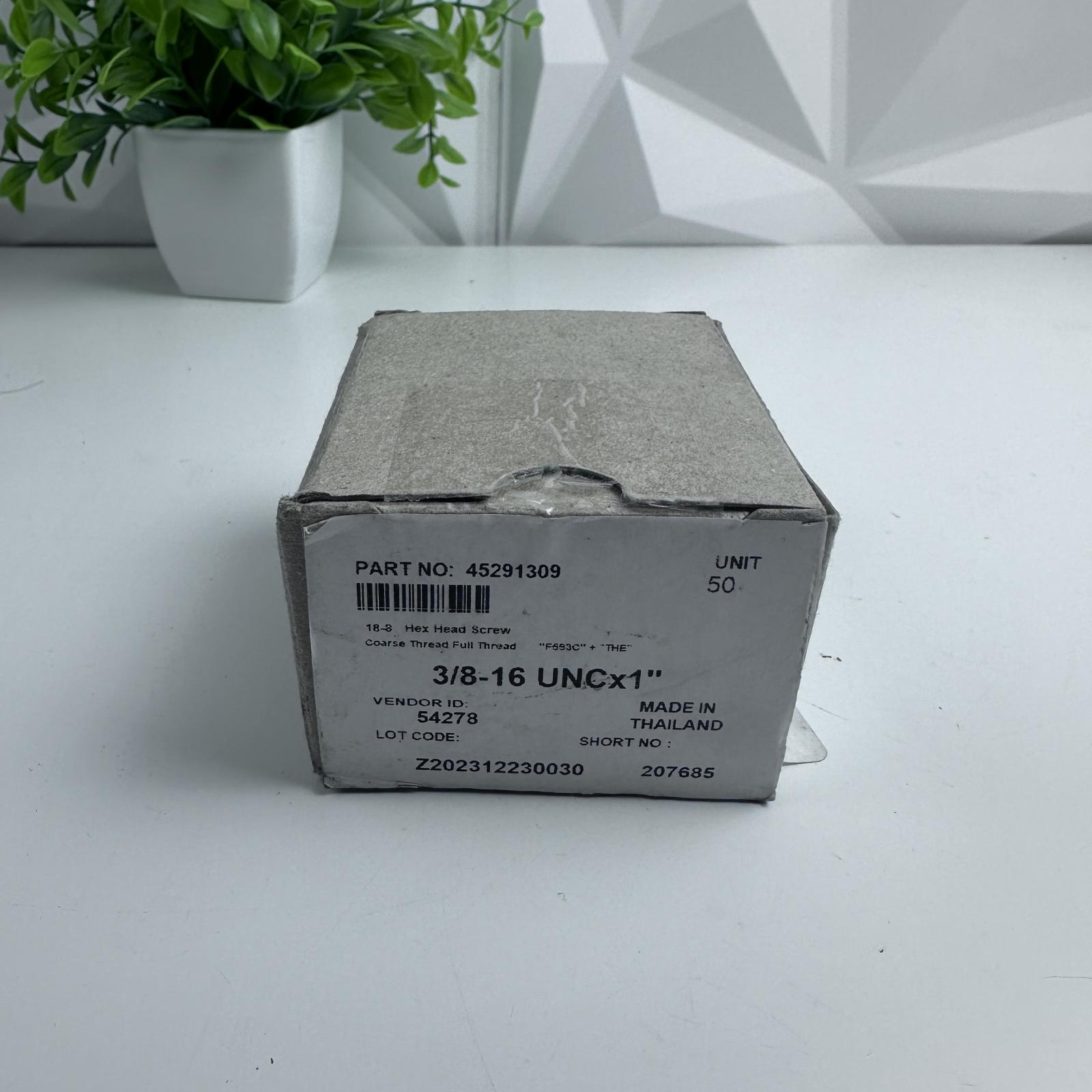 3/8-16 UNC x 1" Hex Head Screws, 50-Pack - Photo 2