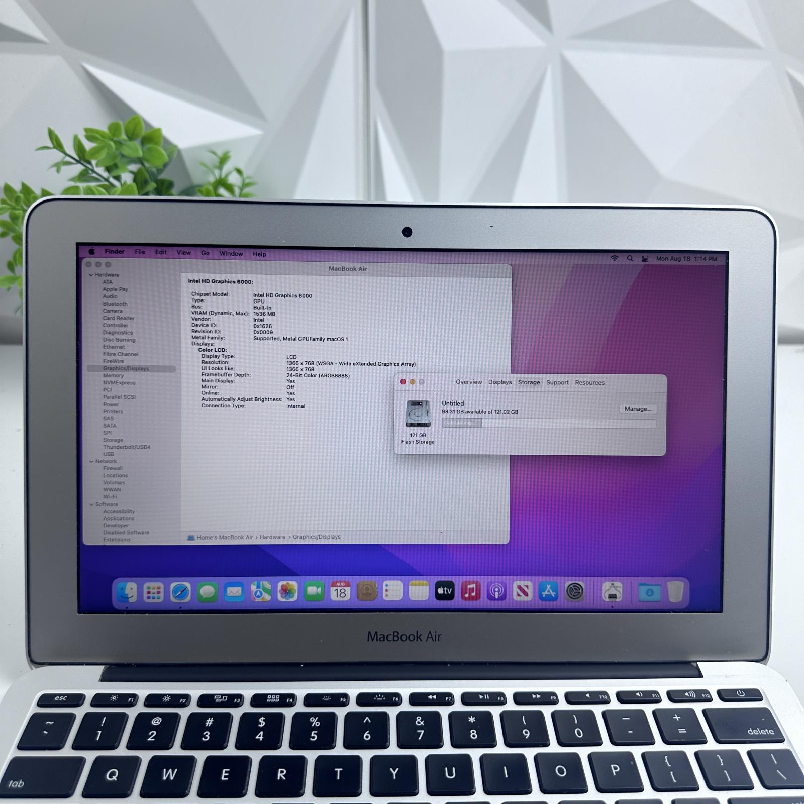 Apple MacBook Air (11-inch, 2015) i5 1.6GHz, 4GB RAM, 121GB SSD - Photo 14