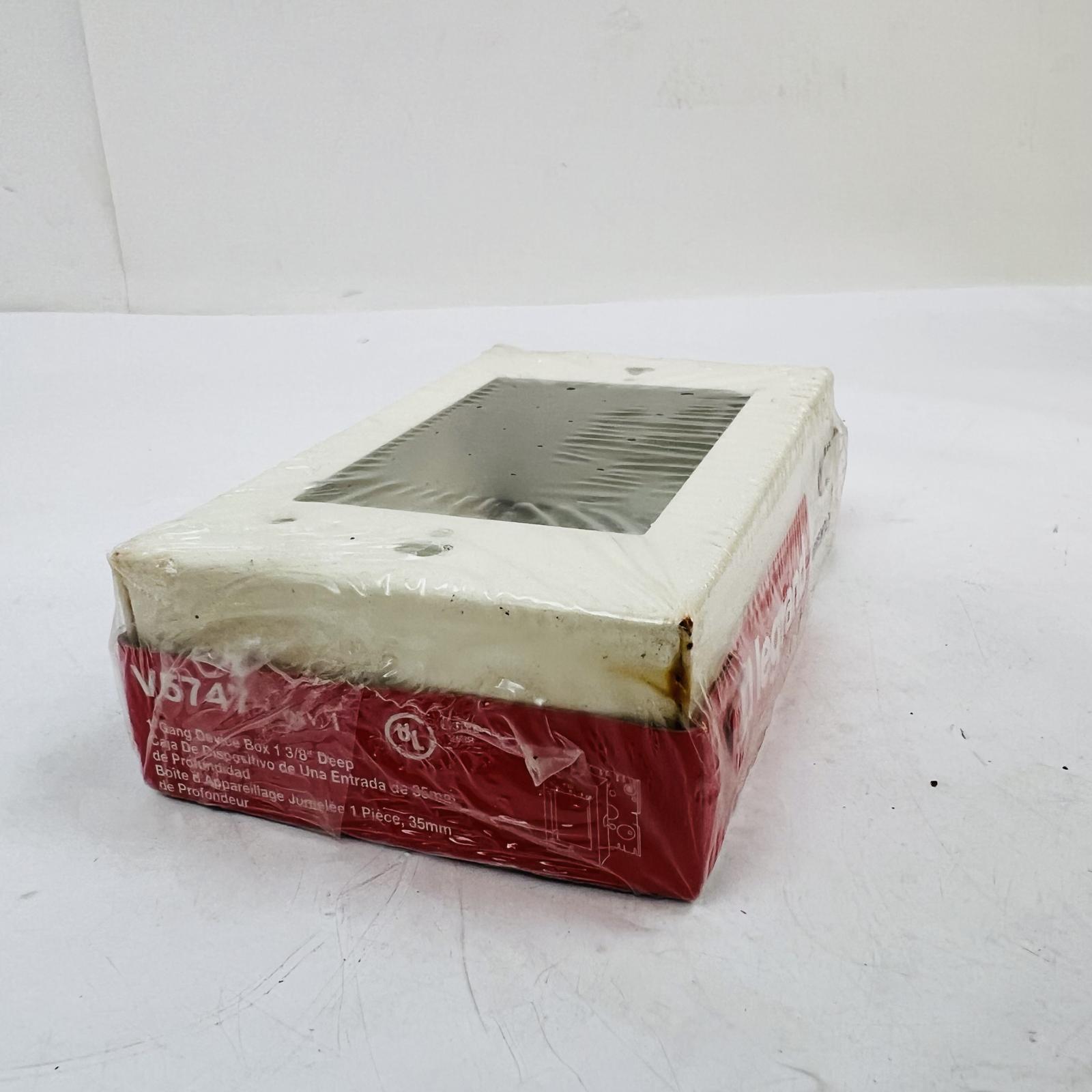 Lot of 5 Legrand Wiremold V5747 1-Gang Device Box, 1-3/8" Deep, Ivory - Photo 5