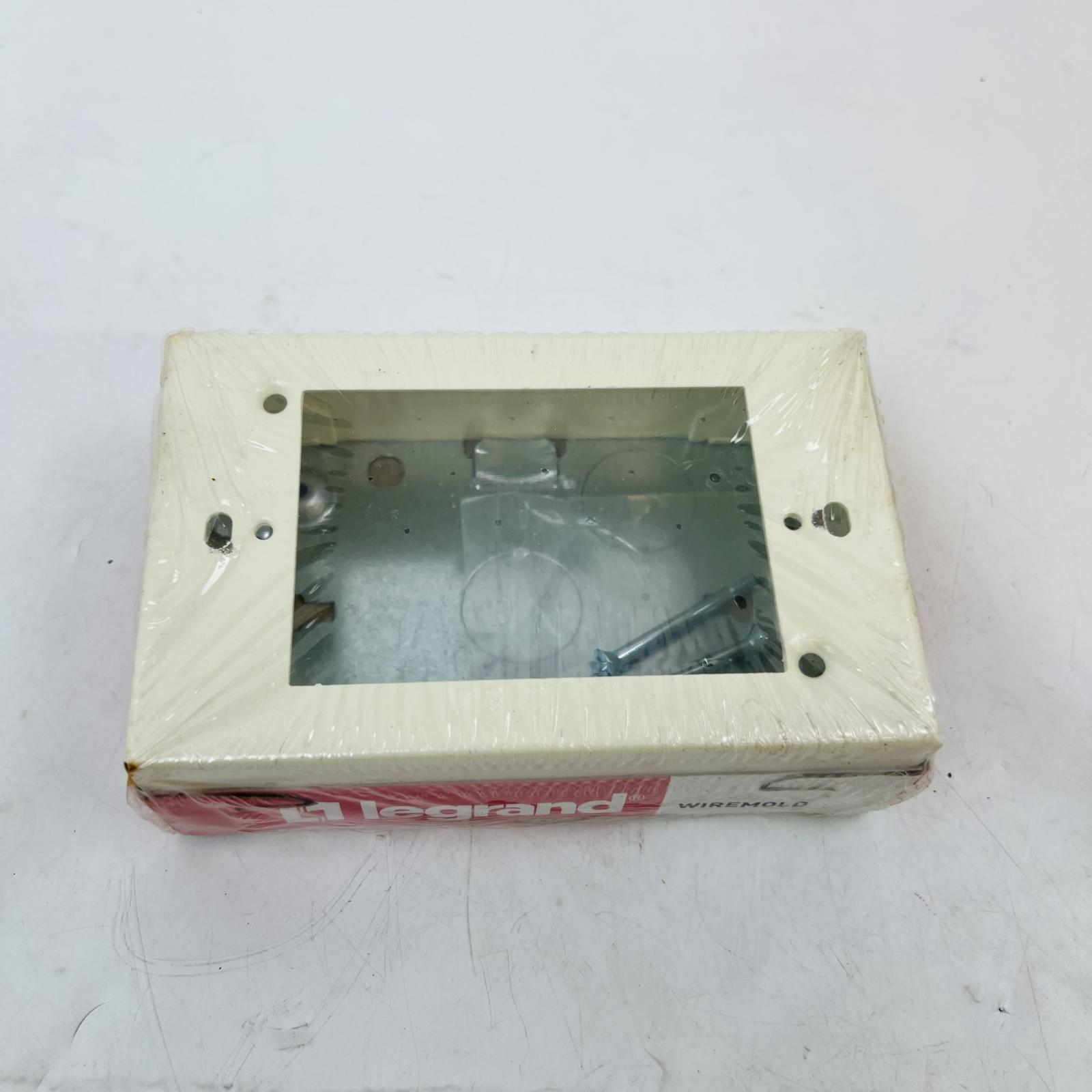 Lot of 5 Legrand Wiremold V5747 1-Gang Device Box, 1-3/8" Deep, Ivory - Photo 2