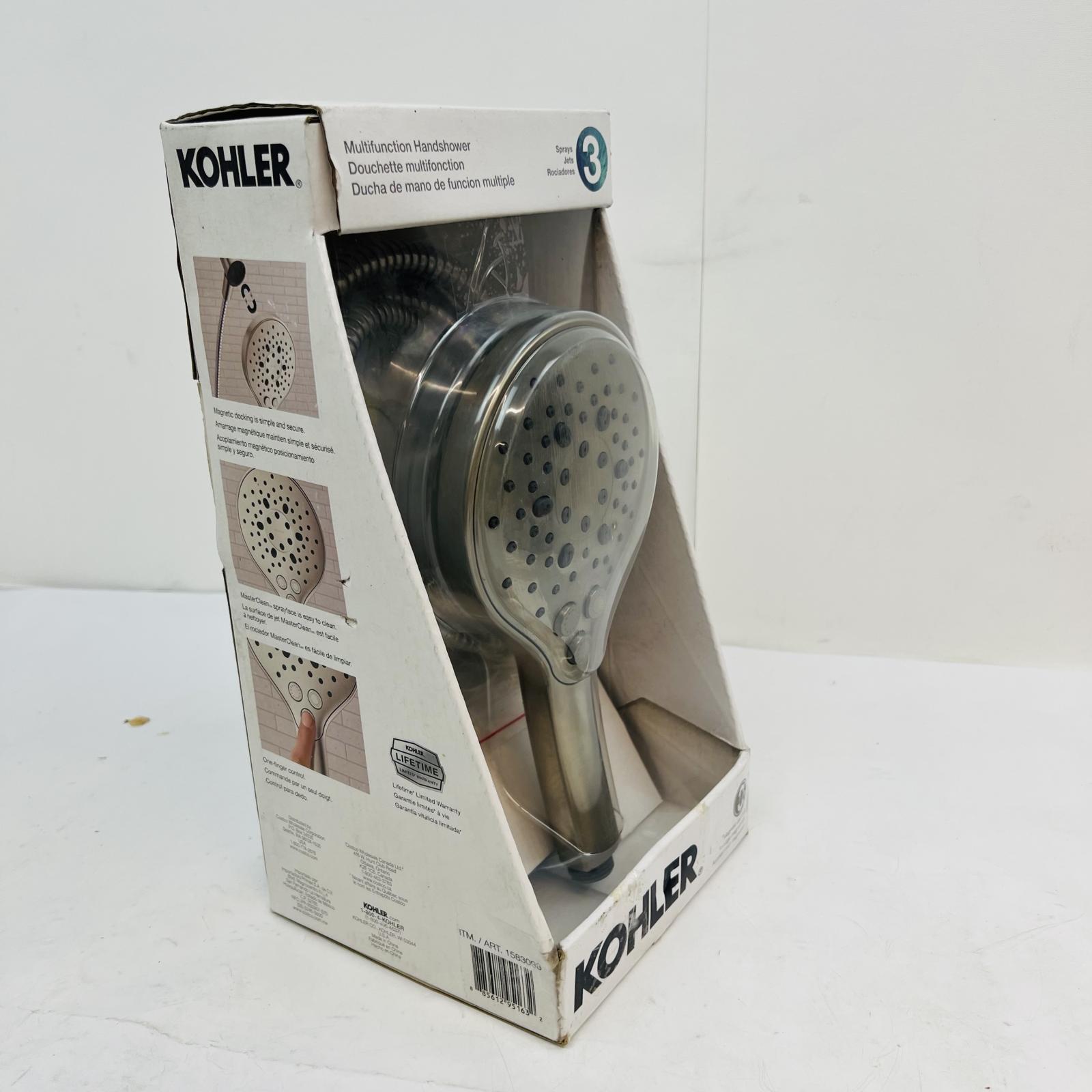 Kohler Multifunction Handshower 3-Spray Brushed Nickel Shower Head - Photo 2