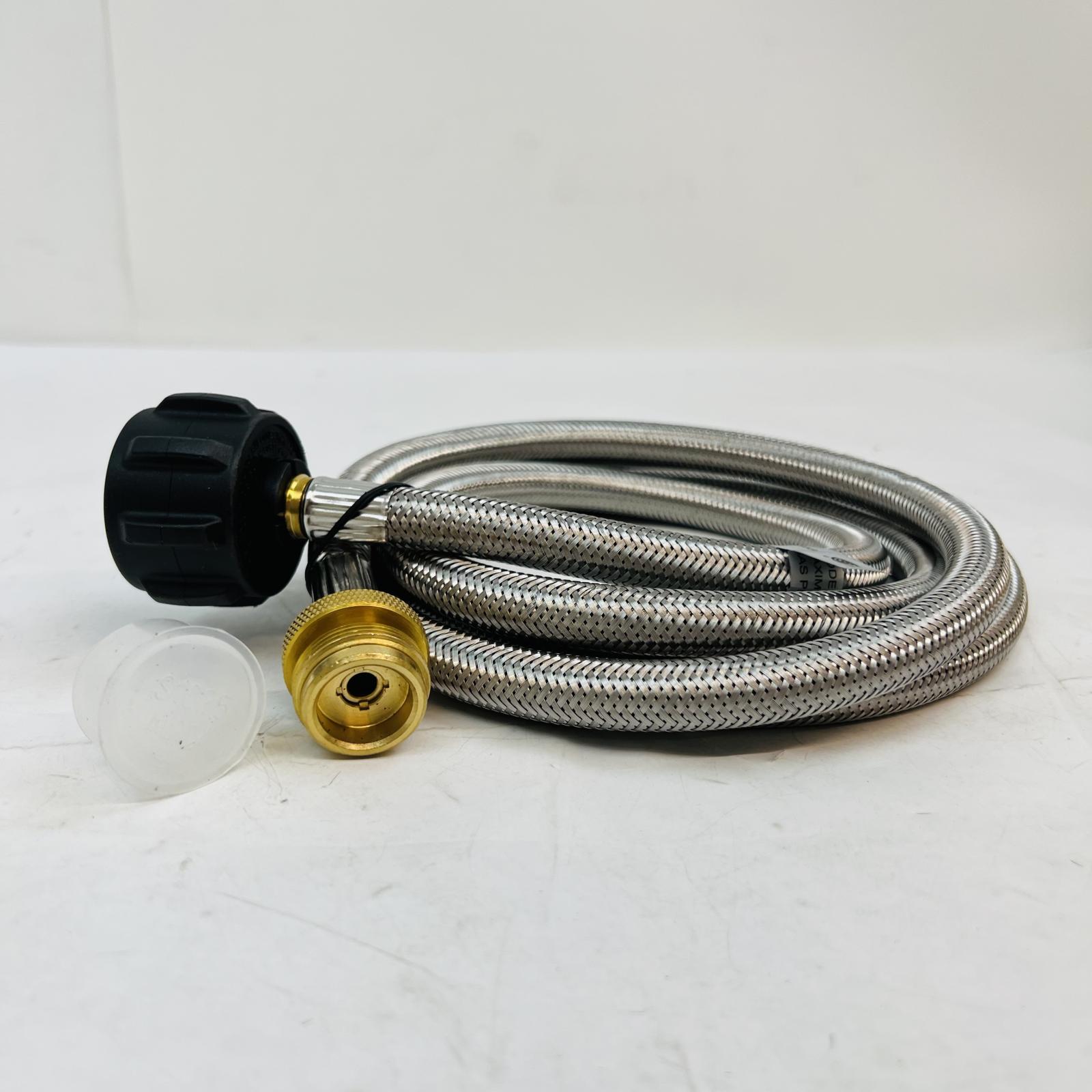 Stainless Steel Braided Propane Hose Extension QCC1 Type1 Grill Tank Adapter - Photo 3