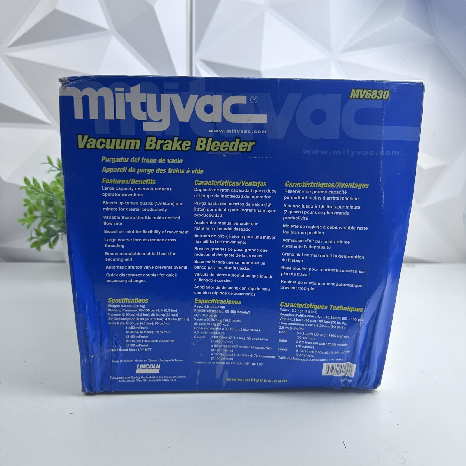 Mityvac MV6830 Vacuum Brake Bleeder, 1.9 Qt Reservoir, Variable Flow Control - Photo 13