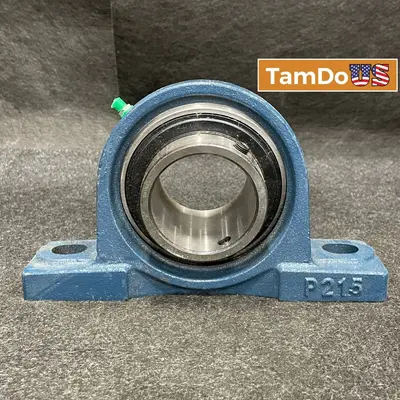 P215 Pillow Block Bearing, 75mm Bore, Heavy Duty 2-Bolt Mounted Housing at Heavy Equipment, Parts & Attachments in new_open_box condition