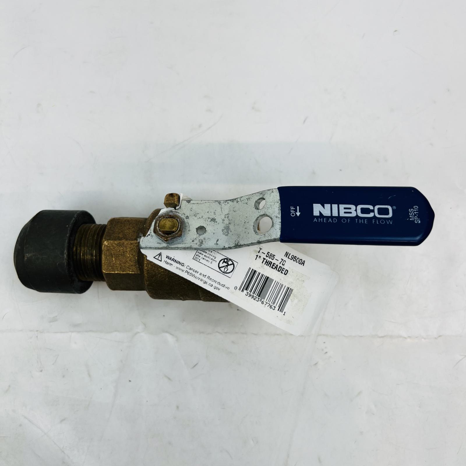 NIBCO NL9500A Brass Ball Valve, 1" Threaded - Photo 2