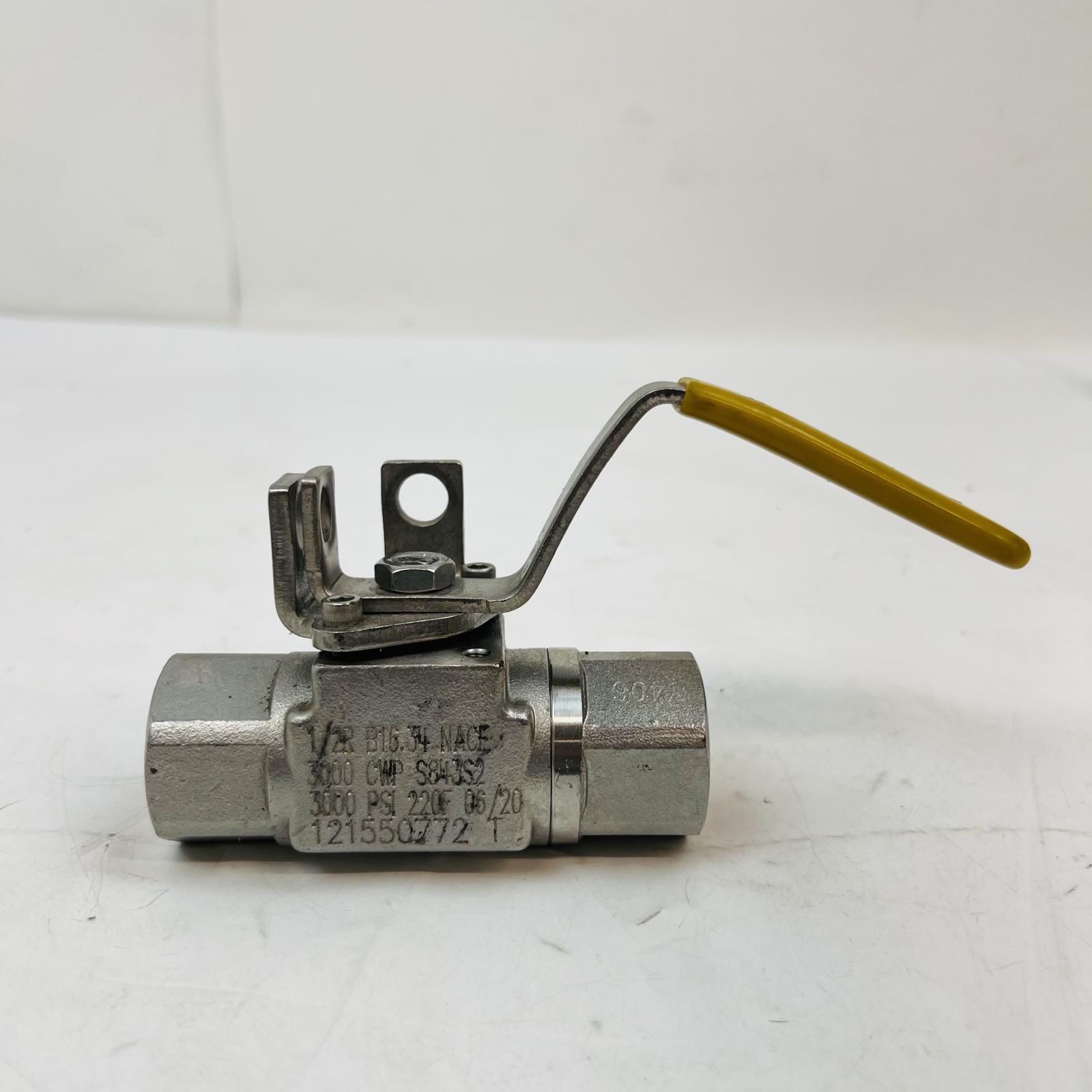 WKM Stainless Steel Ball Valve CF8M, 1/2" NPT, 3000 PSI - Photo 3