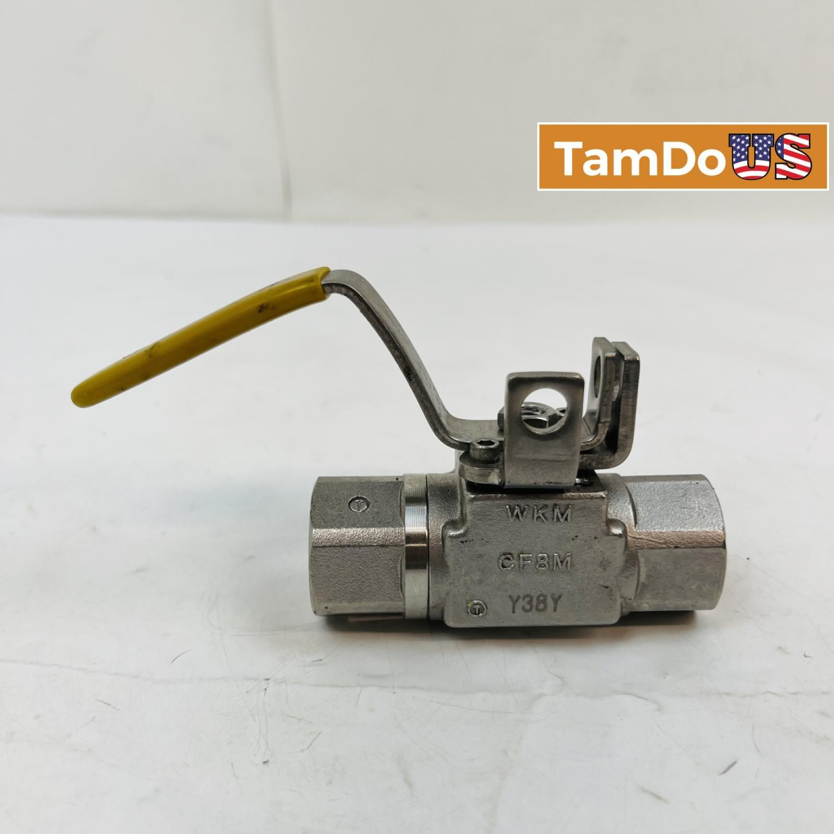 WKM Stainless Steel Ball Valve CF8M, 1/2" NPT, 3000 PSI - Photo 1