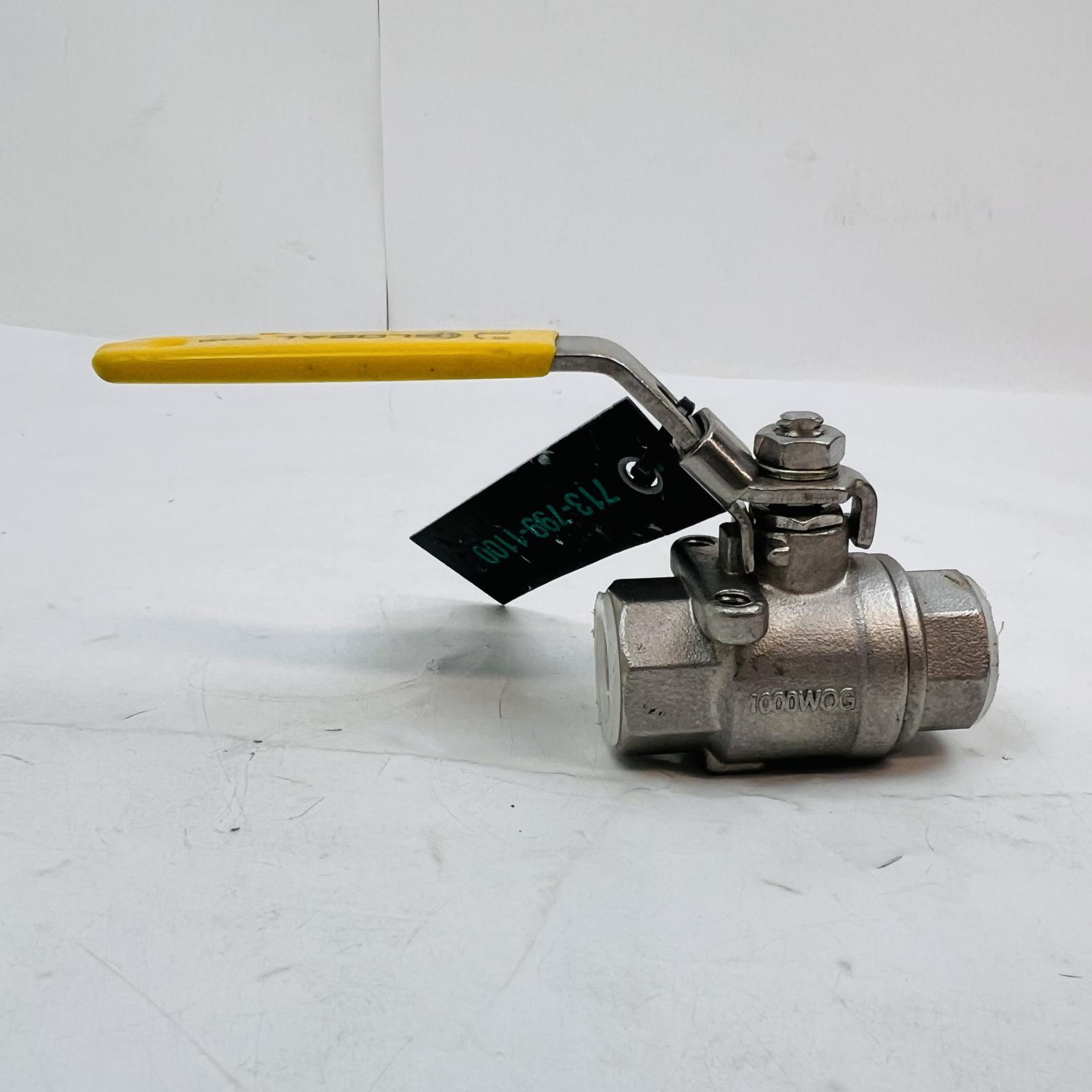 Warren Valve Stainless Steel Ball Valve, 1/2" NPT, 1000 WOG, CF8M - Photo 2