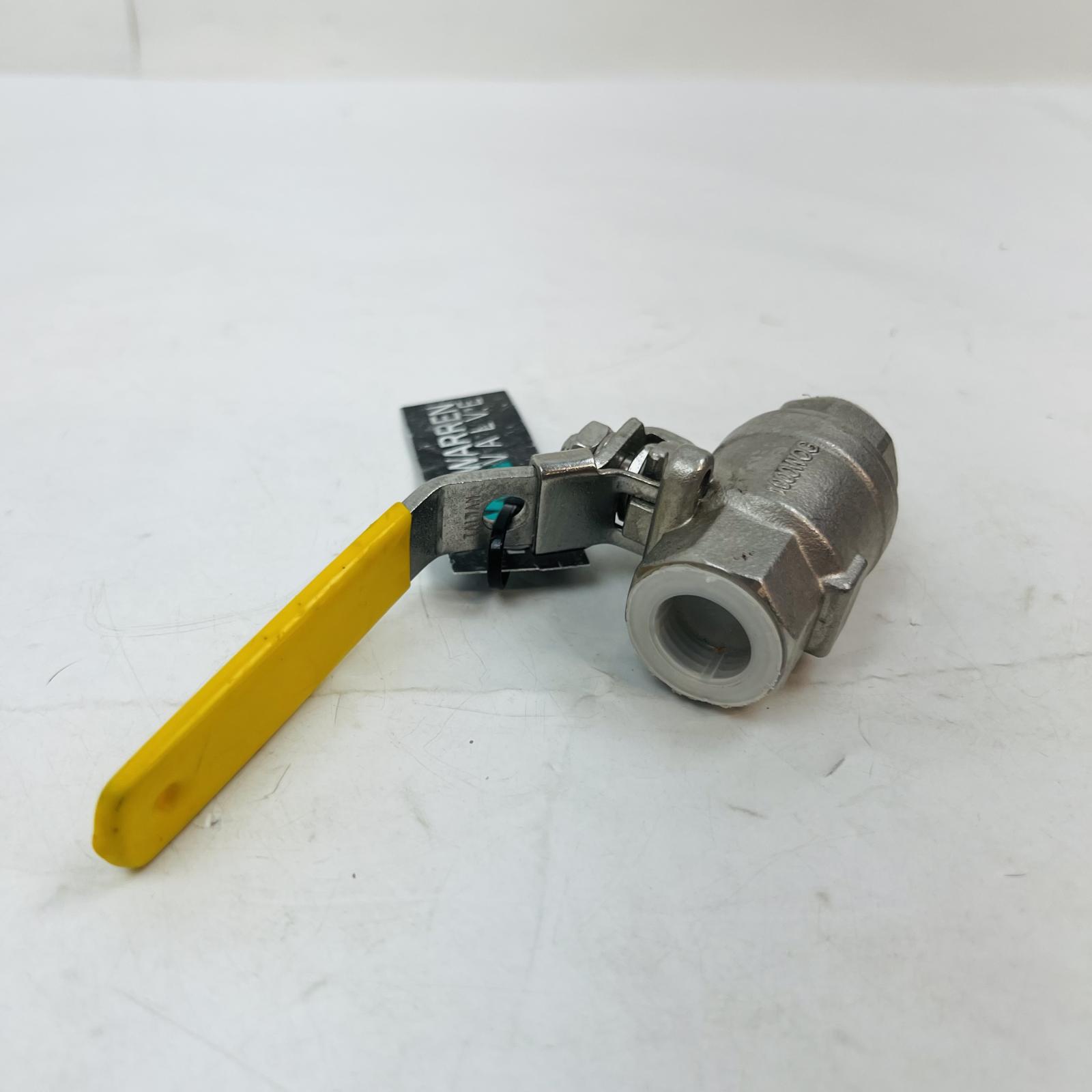 Warren Valve Stainless Steel Ball Valve, 1/2" NPT, 1000 WOG, CF8M - Photo 3