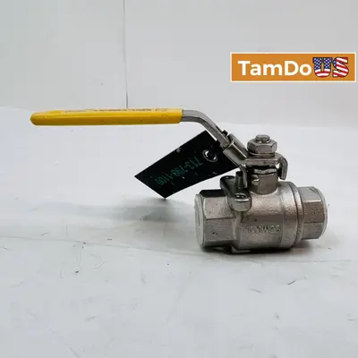 Warren Valve Stainless Steel Ball Valve, 1/2" NPT, 1000 WOG, CF8M at Hydraulics, Pneumatics & Plumbing in new condition