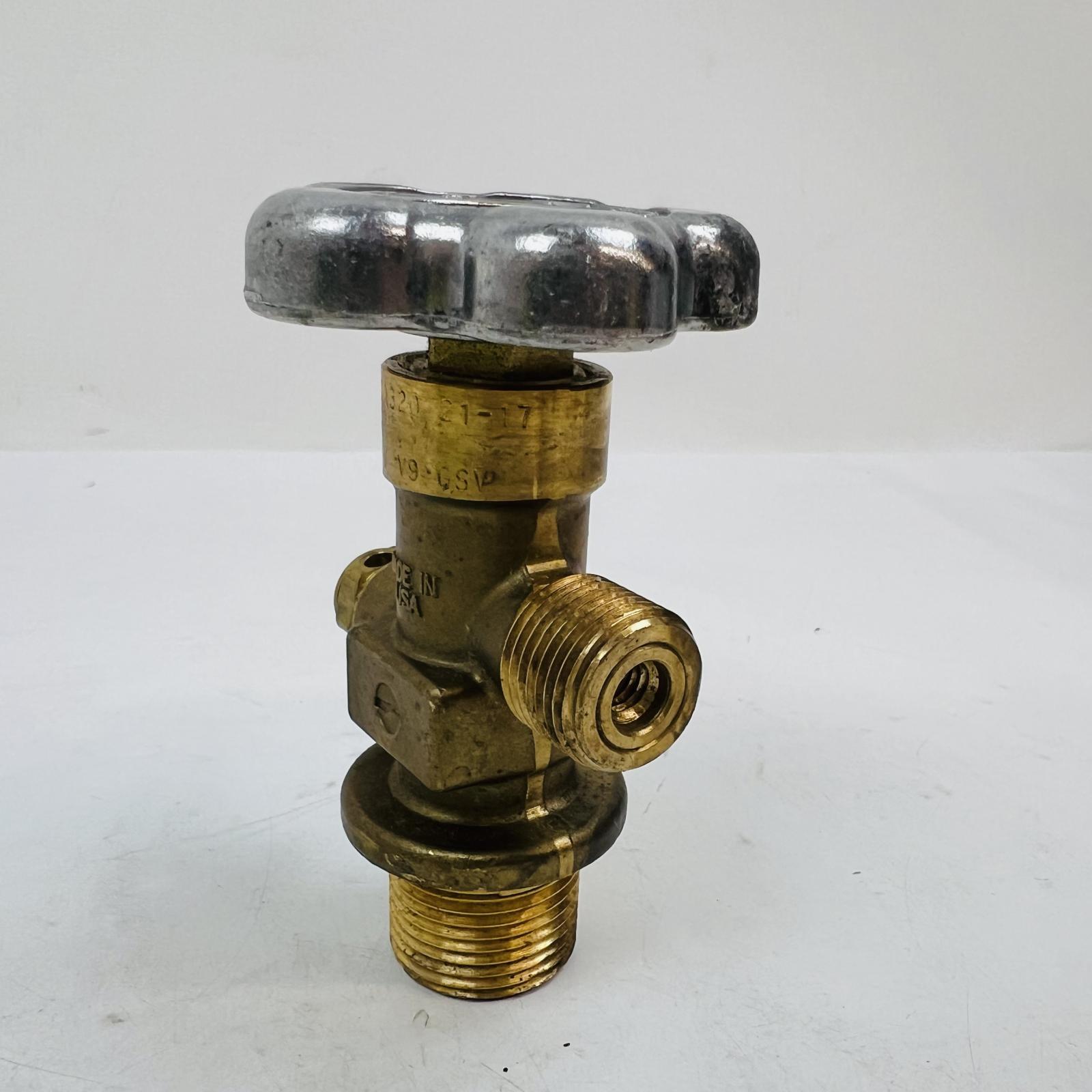 Brass Cylinder Valve PG25-19A, 3000 PSI, Made in USA - Photo 5