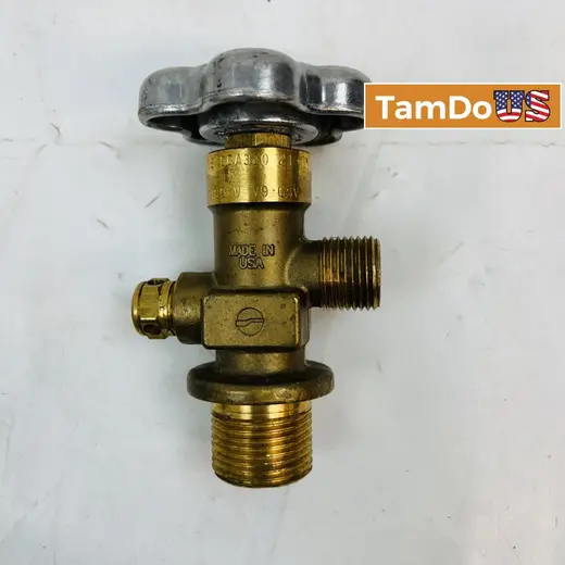 Brass Cylinder Valve PG25-19A, 3000 PSI, Made in USA at TamDoUS Taylorsville