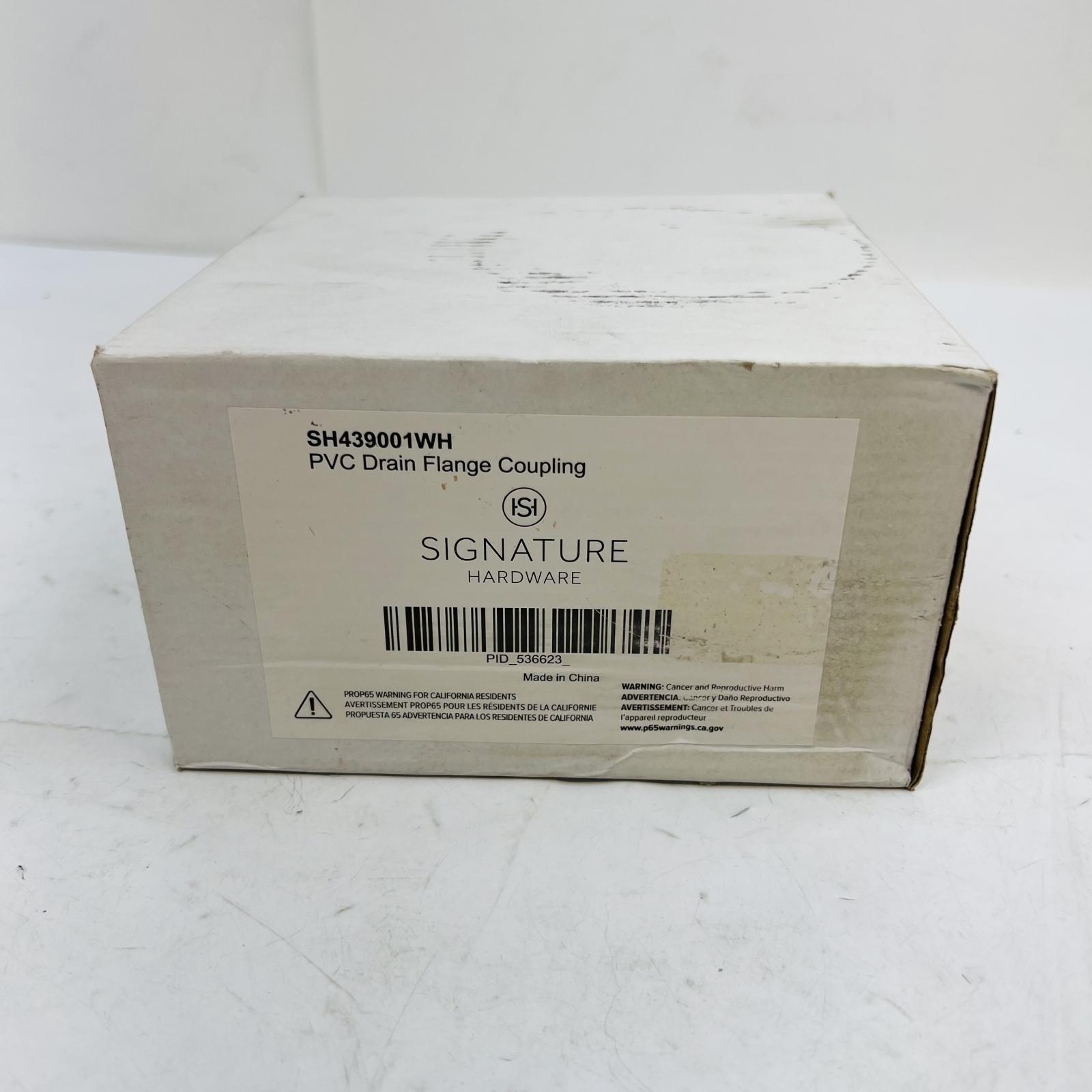 Signature Hardware SH439001WH PVC Drain Flange Coupling, White - Photo 3