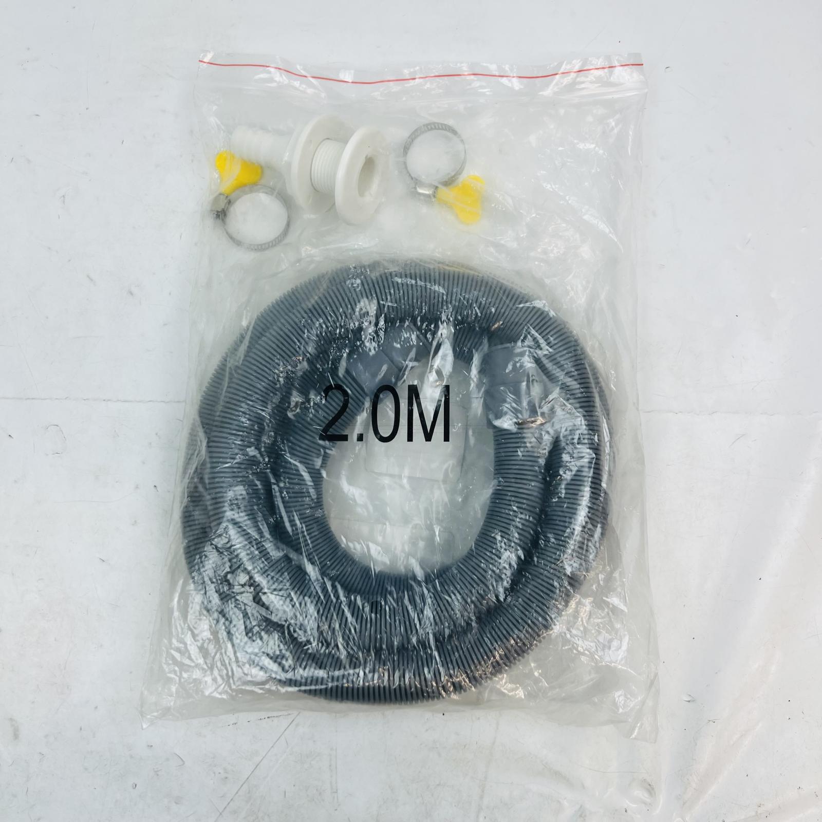 Universal Washing Machine Drain Hose Extension Kit, 2M with Clamps - Photo 3