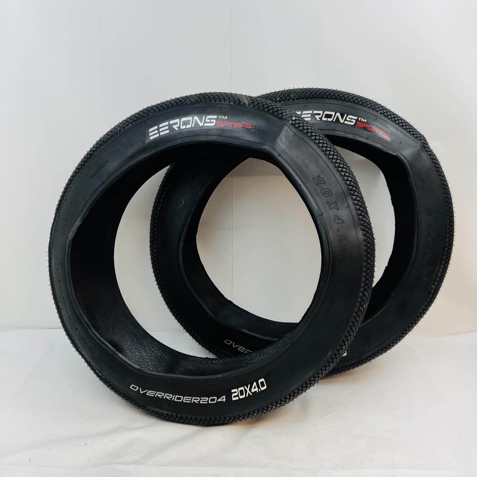 Eerons Overrider 204 Fat Bike Tires 20x4.0 Pair, Max 20 PSI All-Terrain - Photo 2