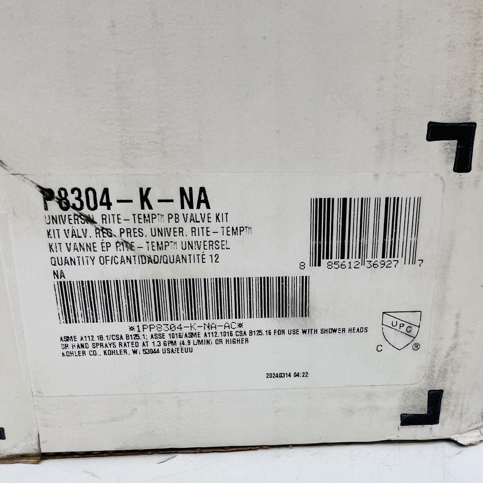 Kohler P8304-K-NA Universal Rite-Temp PB Valve Kit - Photo 9