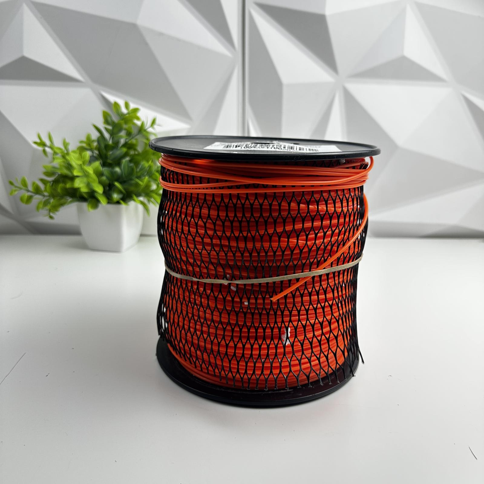 855 FT Line Trimmer Spool, Orange Nylon Grass Cutting String - Photo 2