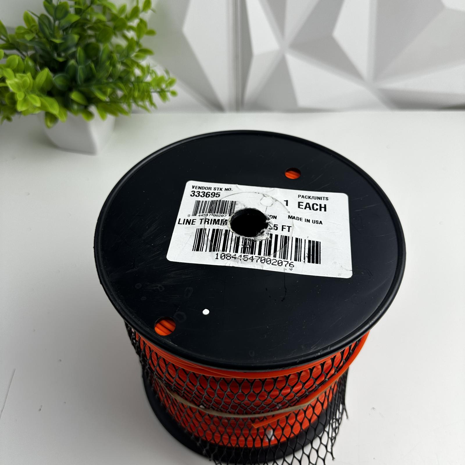 855 FT Line Trimmer Spool, Orange Nylon Grass Cutting String - Photo 4