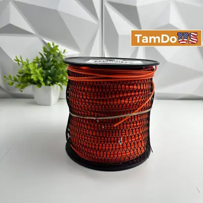 855 FT Line Trimmer Spool, Orange Nylon Grass Cutting String at Tools & Workshop Equipment in new_open_box condition