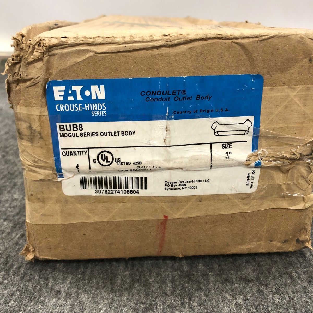 Eaton Crouse-Hinds BUB8 Condulet Mogul Outlet Body, 3" Conduit Fitting - Photo 6