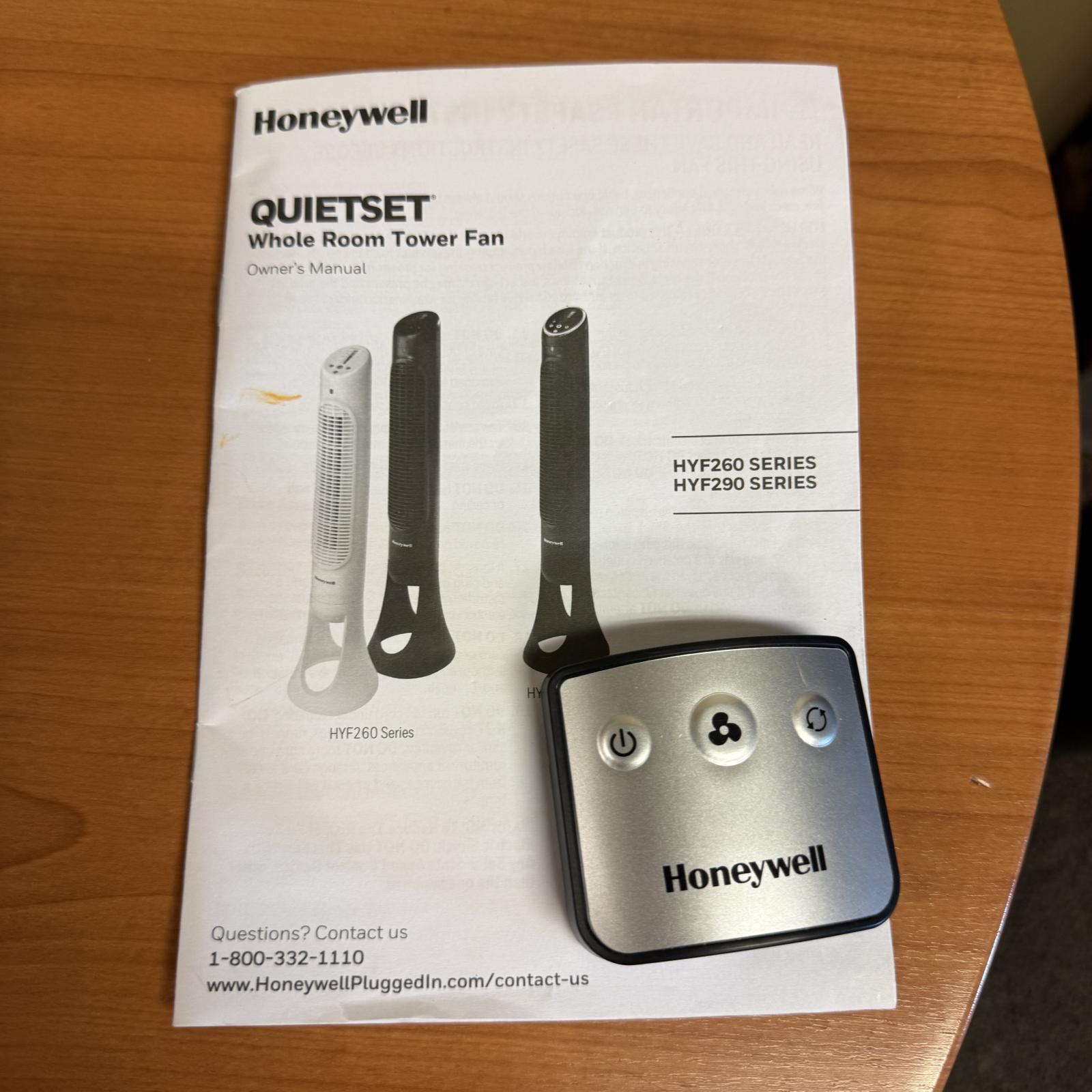 Honeywell QuietSet 8 Whole Room Tower Fan, Oscillating, Remote Control - Photo 3