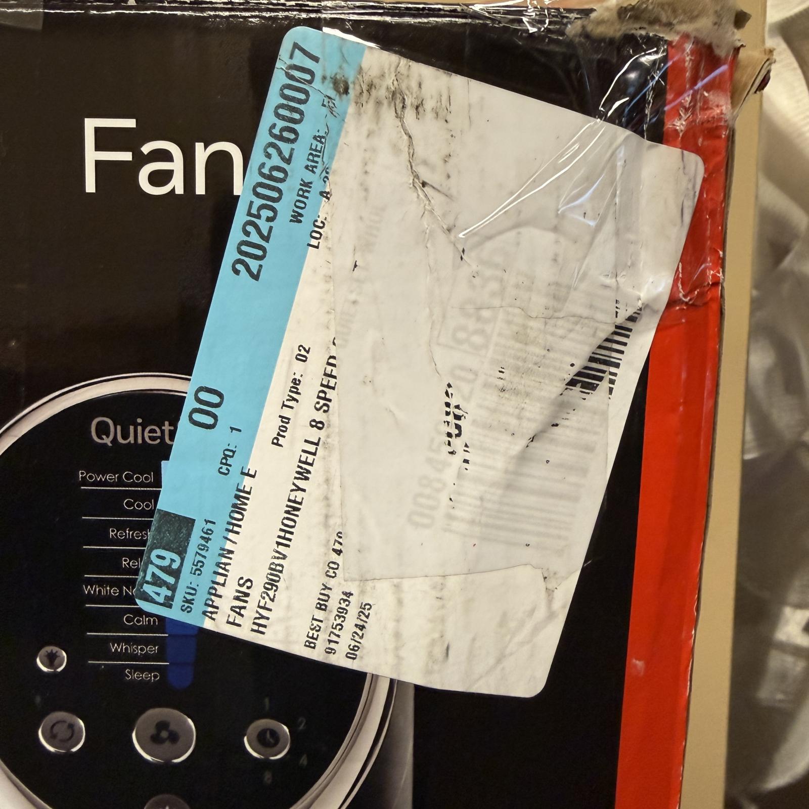 Honeywell QuietSet 8 Whole Room Tower Fan, Oscillating, Remote Control - Photo 4