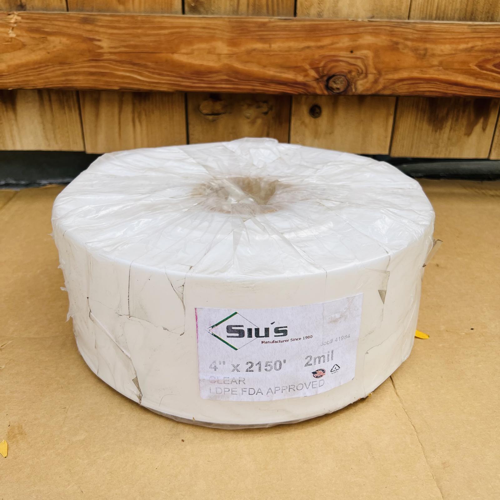 Siu’s LDPE Clear Plastic Roll 4" x 2150’ - Photo 2
