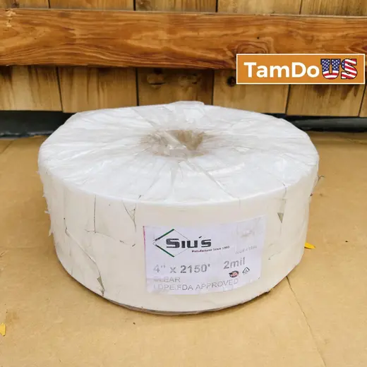 Siu’s LDPE Clear Plastic Roll 4" x 2150’ at TamDoUS Taylorsville