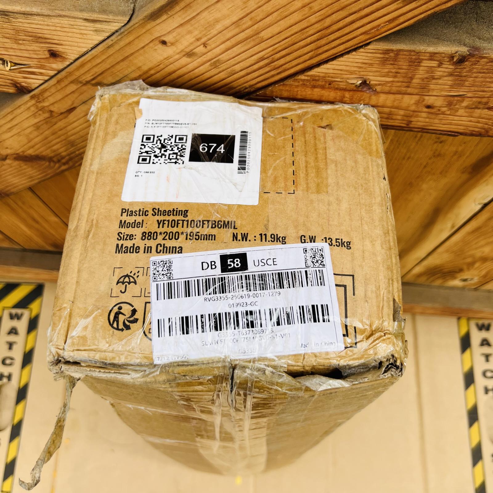 Vevor Plastic Sheeting 10' x 100' Black 6 Mil Heavy Duty Poly Roll Vapor Barrier - Photo 5